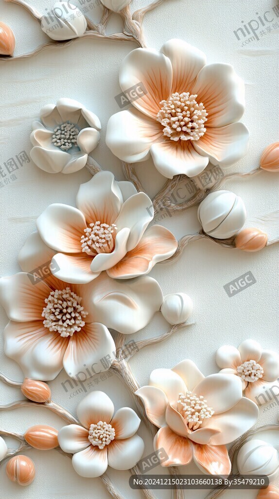3d立体花壁纸