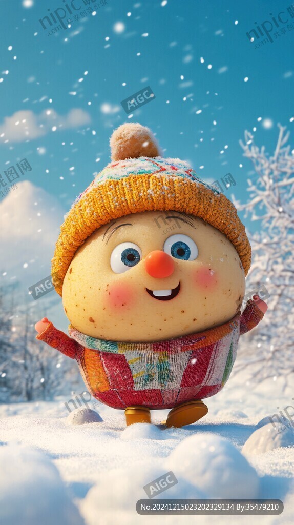 原创卡通雪人