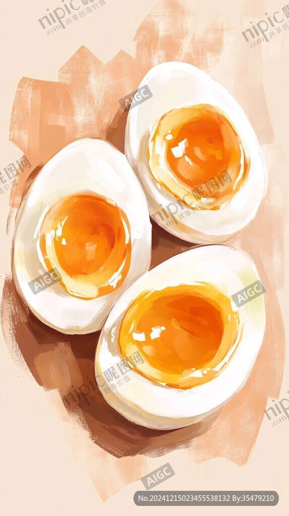 咸鸭蛋插画