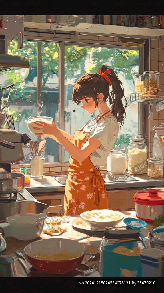 做面点插画