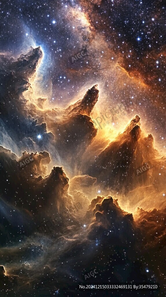 豪华大气星云装饰画
