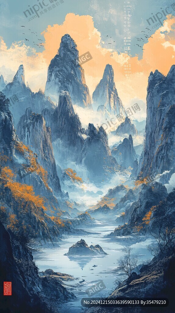 东方美学山河山川