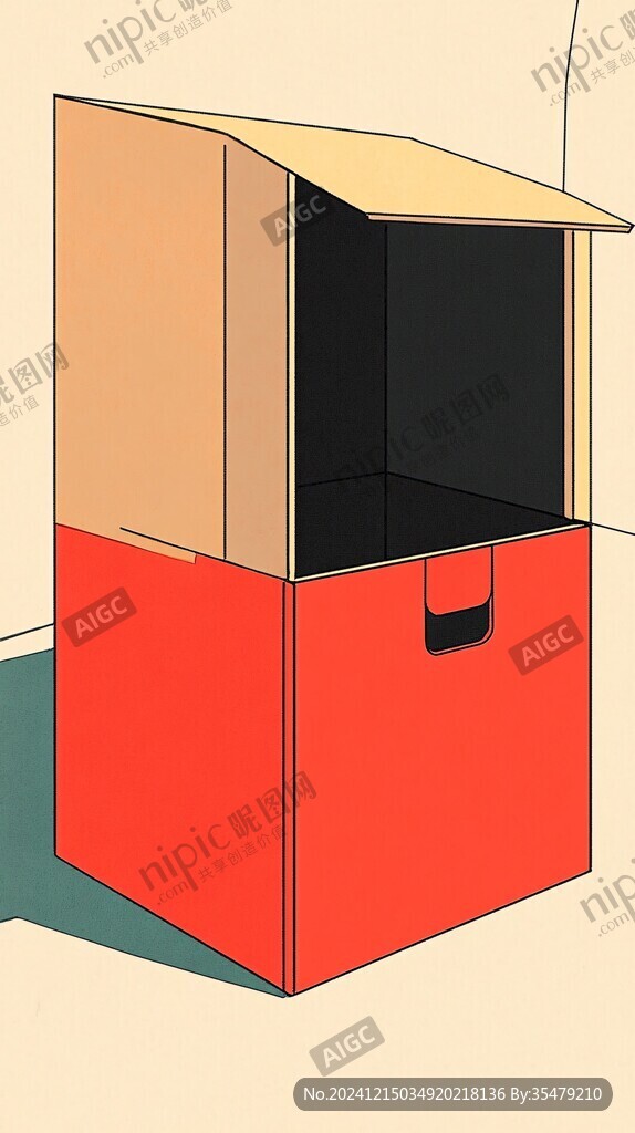 方盒插画设计