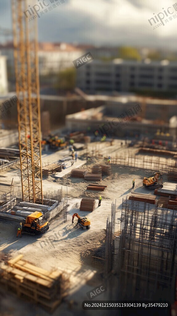 建筑工地3d效果图