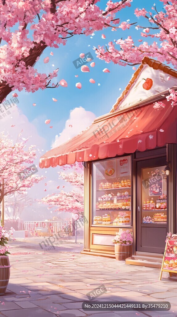 古风场景春暖花开