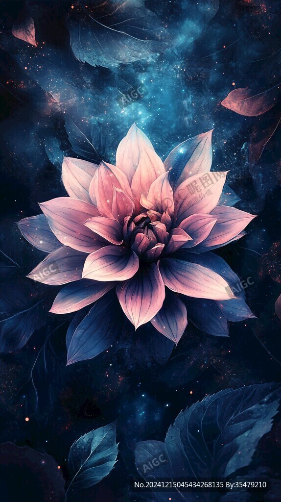 彩色绚丽梦幻唯美花朵