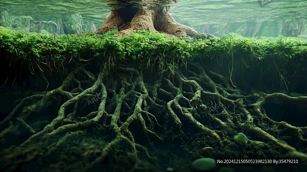 水下树根