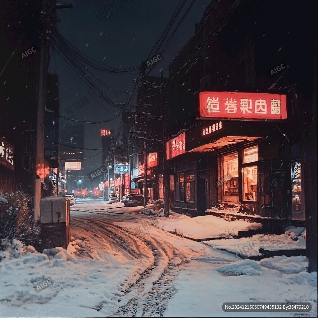 雪夜阑珊