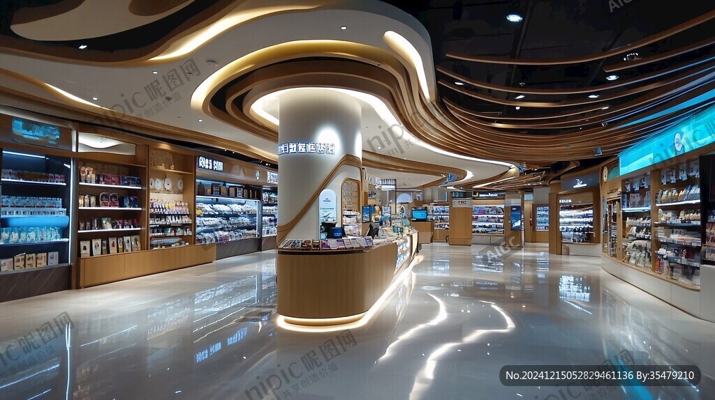 零售区效果图