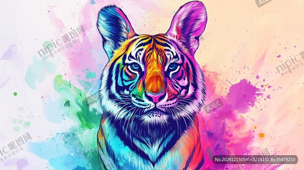 虎系列插画