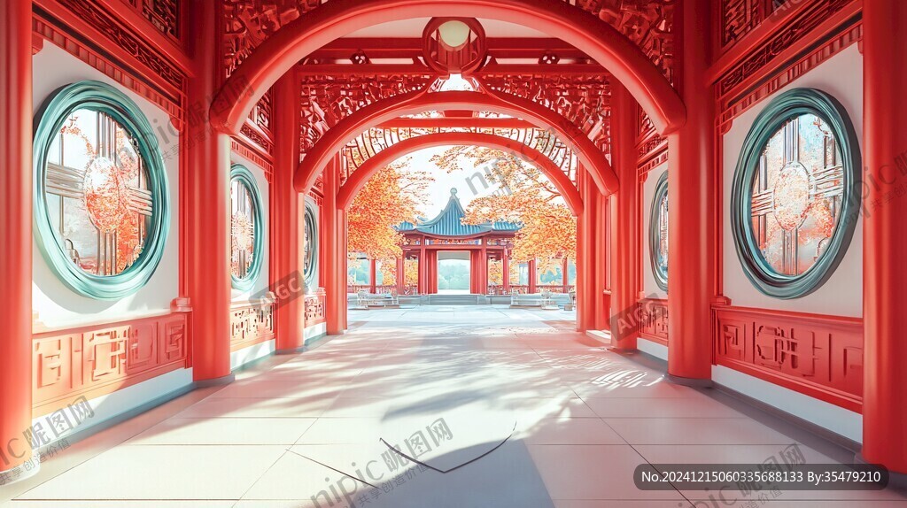 恭王府插画