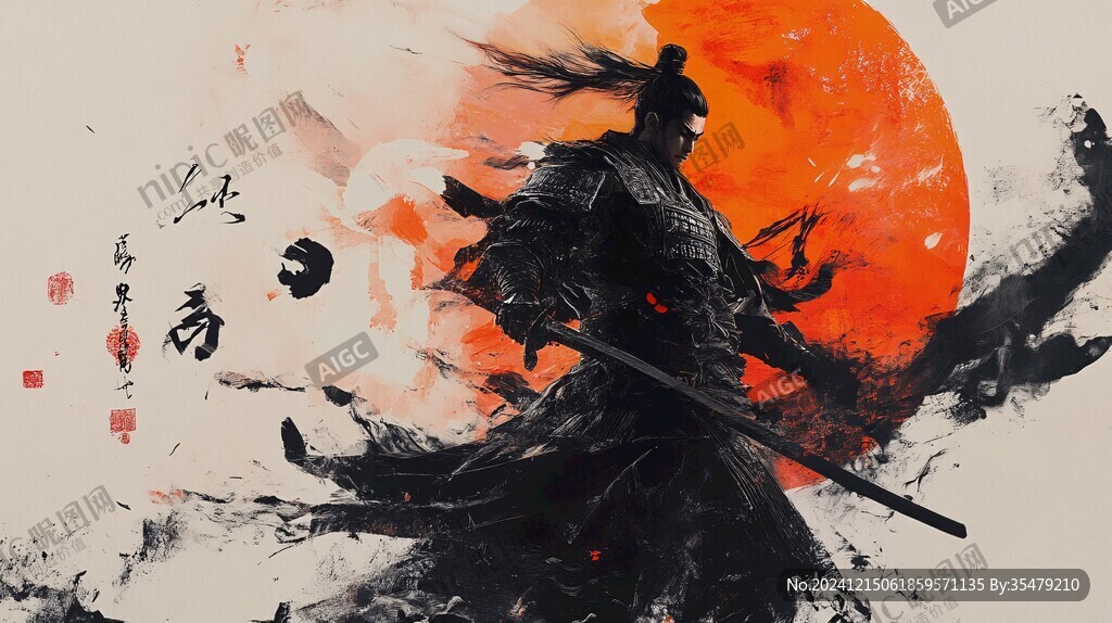 武侠插画海报
