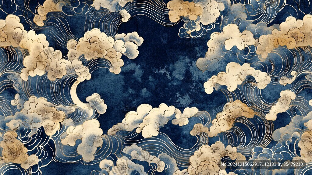 宋代云图高端云纹装饰