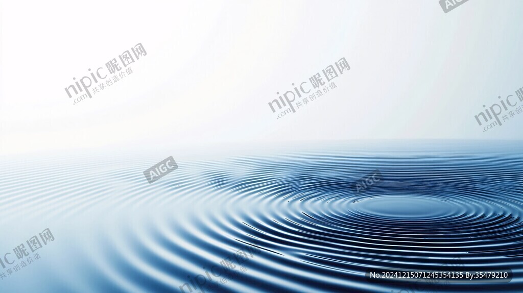 概念涟漪水滴海报