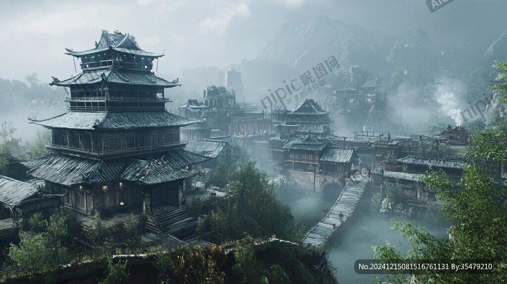 影视城场景