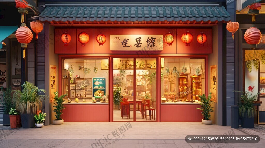 茶点店门头