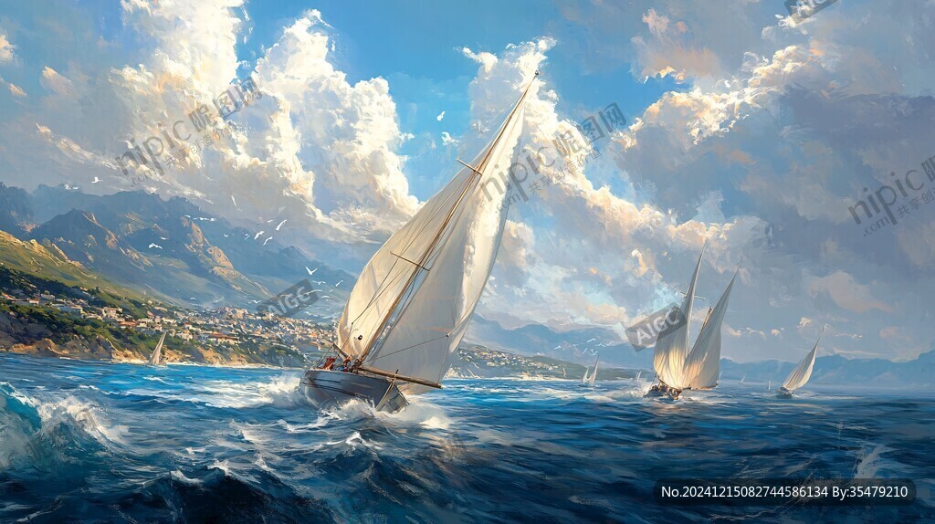 扬帆启航高清画