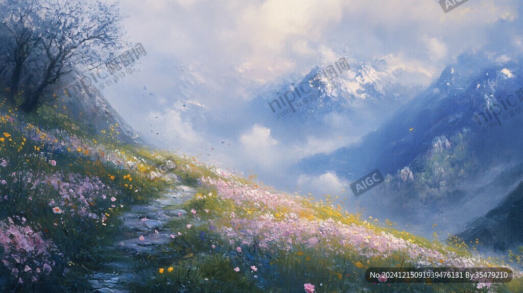 宽屏风景画