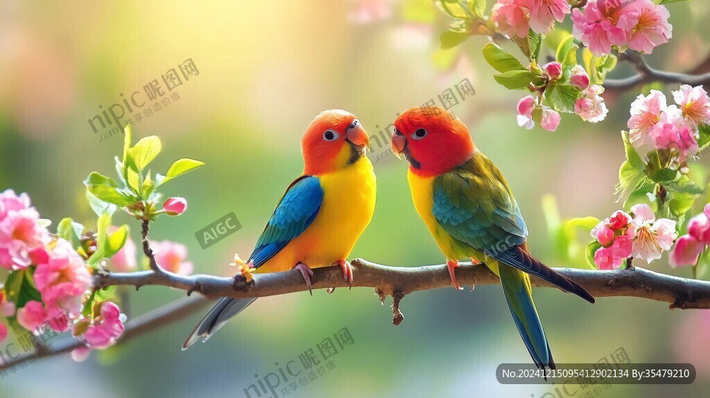 春天花鸟壁纸