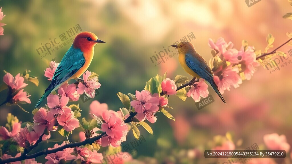 春天花鸟壁纸