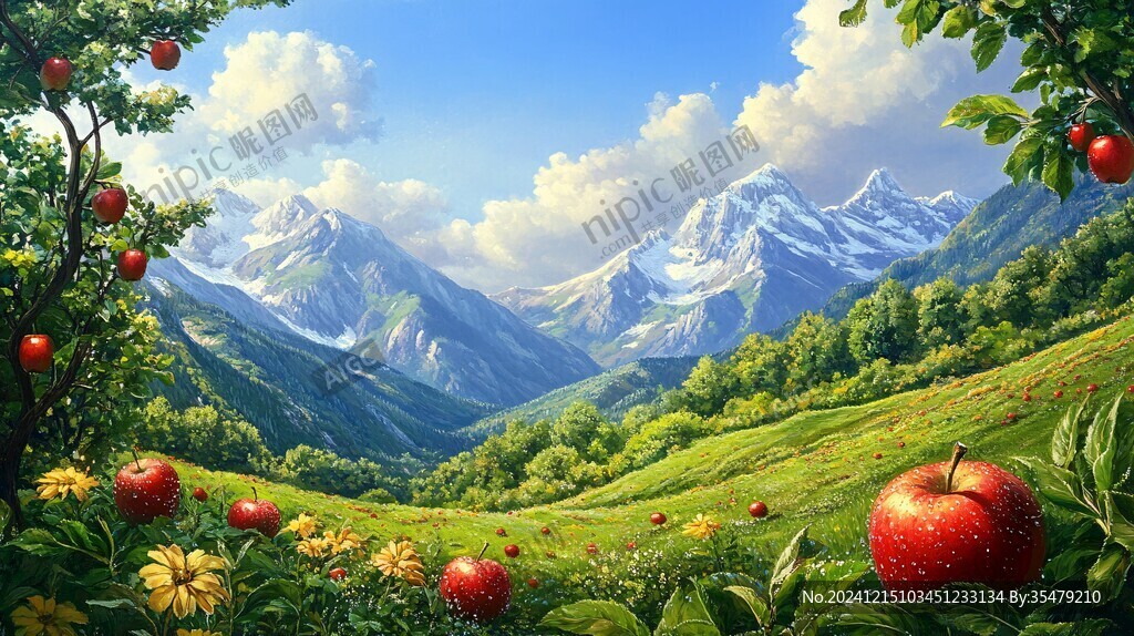 宽屏风景画