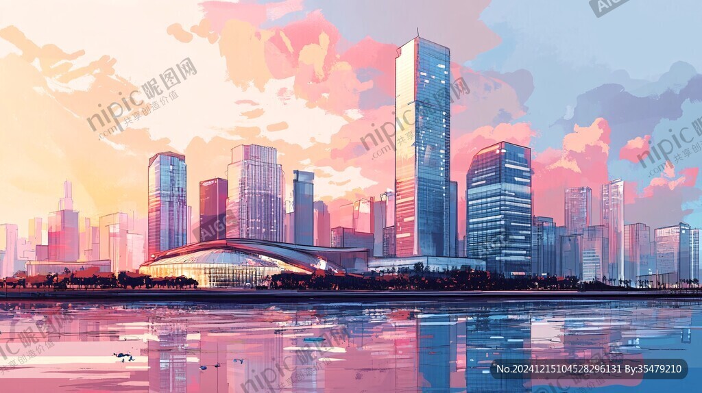 前海插画