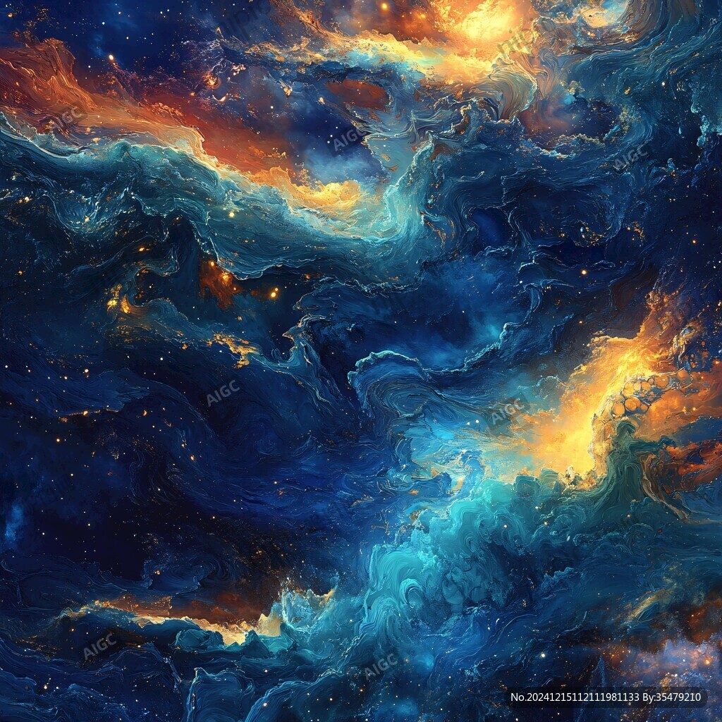 海洋流体画宇宙