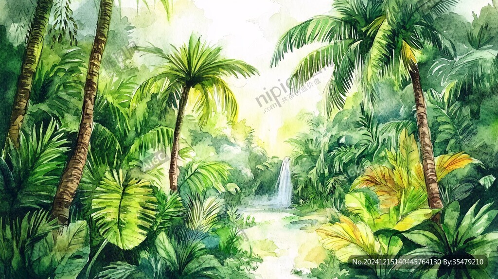 热带雨林插画