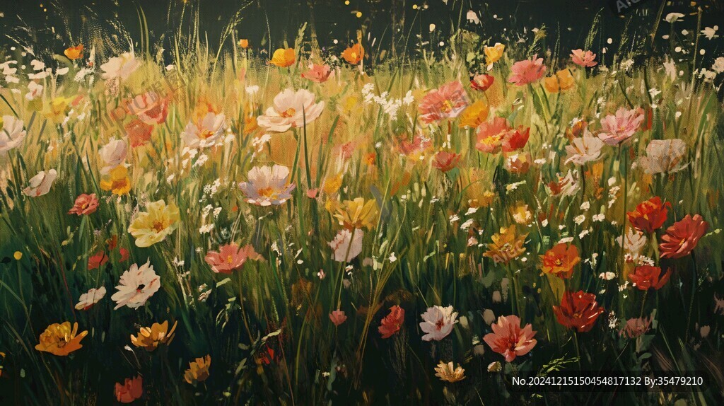 油画花草