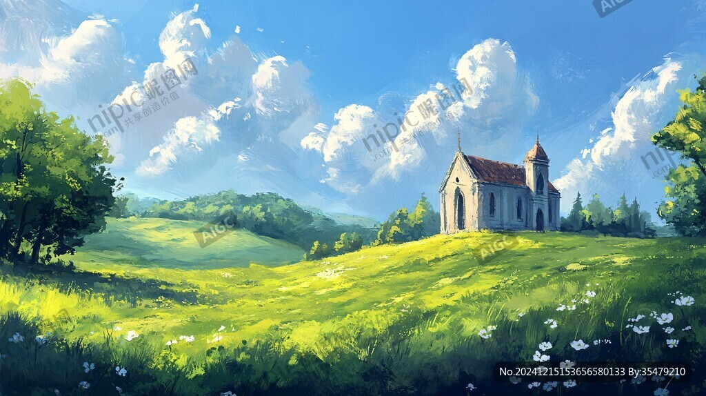 宽屏风景画