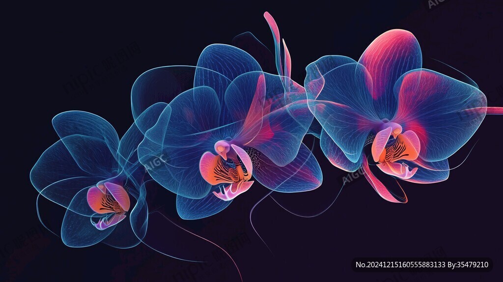 蝴蝶兰插画