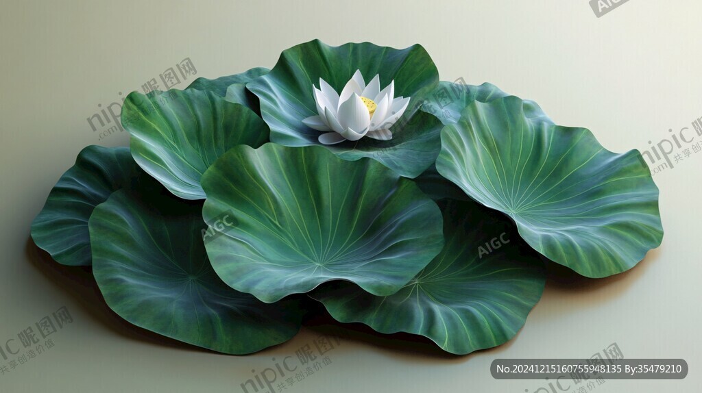 3d荷花背景