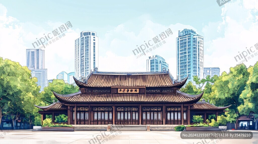 江浦文庙插画