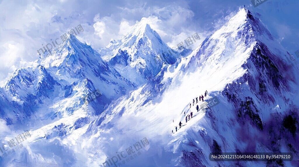 雪山原画