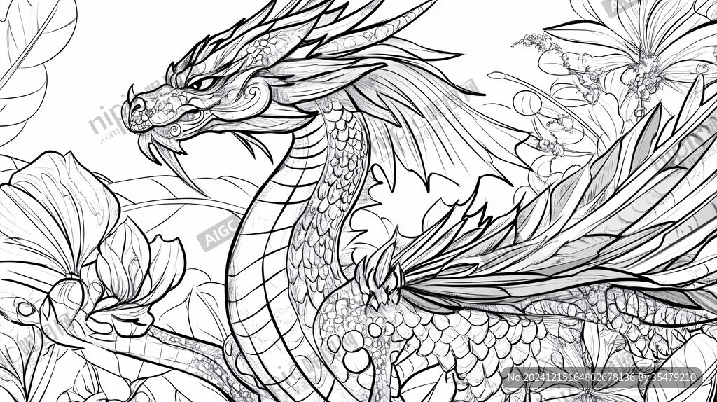 龙包装插画