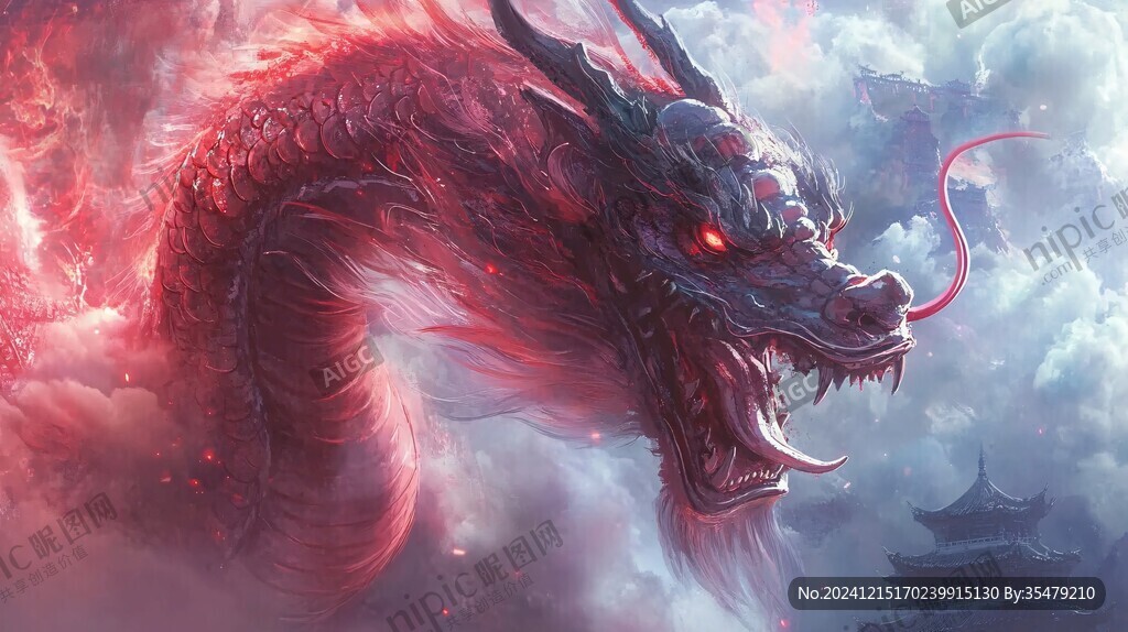 龙年横版插画