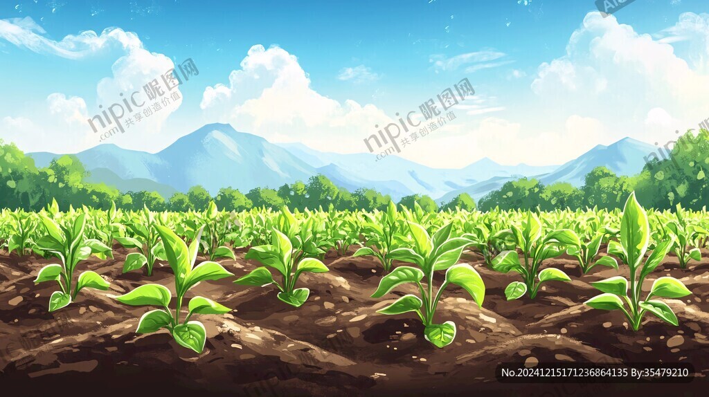 手绘菜地