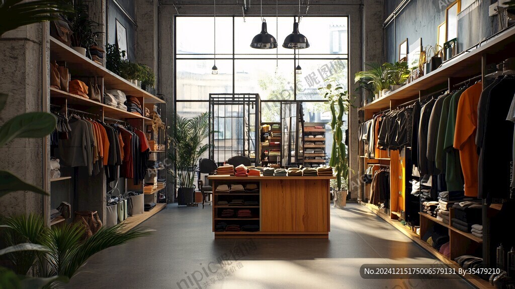 户外服装店内景实拍
