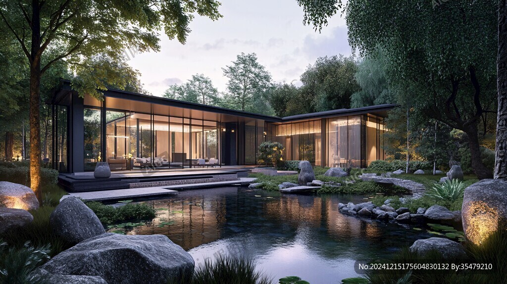 别墅庭院3dsmax