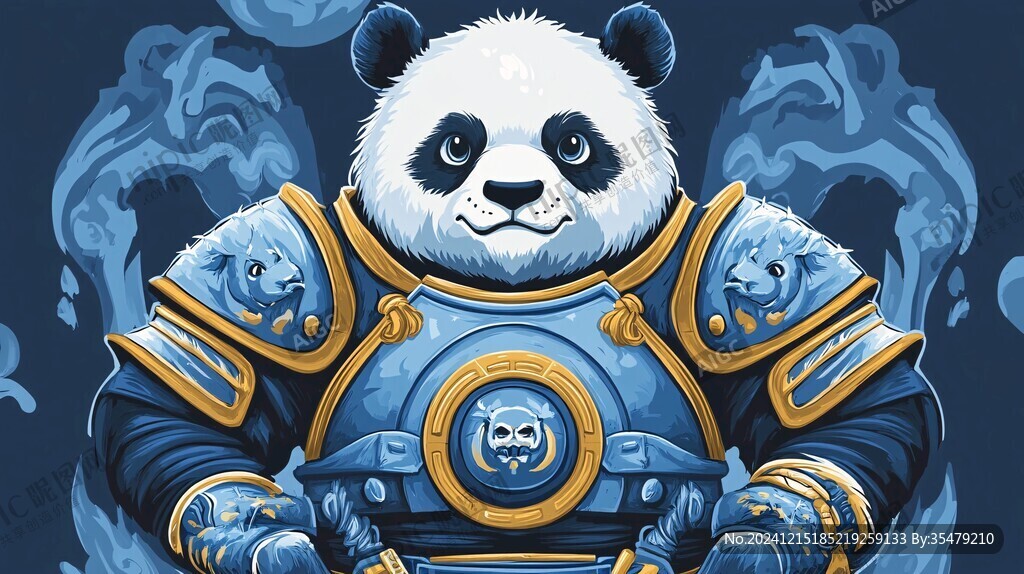 熊猫功夫大侠形像设计