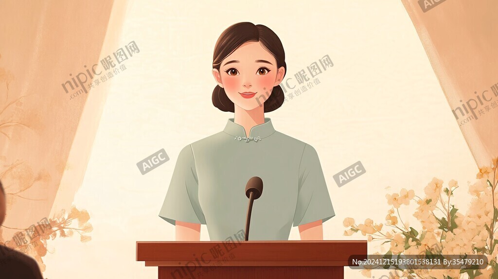 朗读会插画