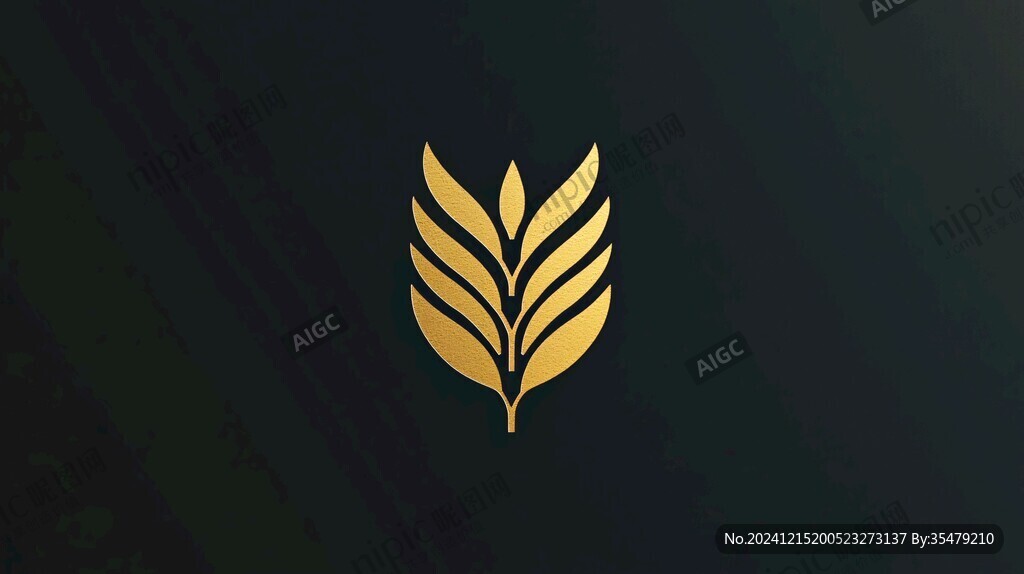 金色麦logo穗