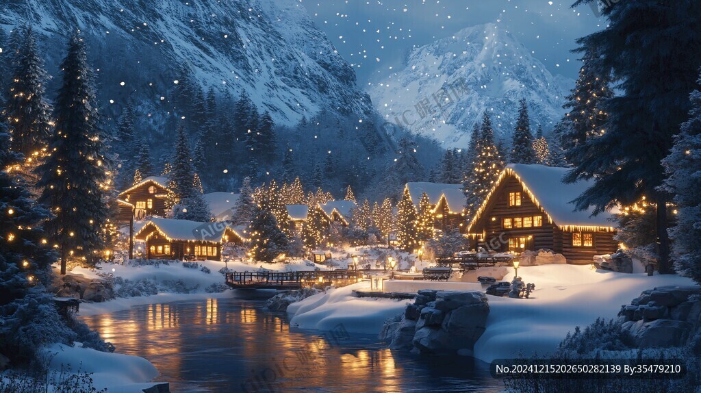 高清唯美雪夜