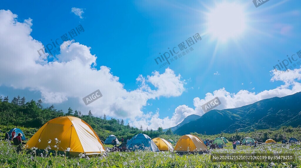 九顶山露营