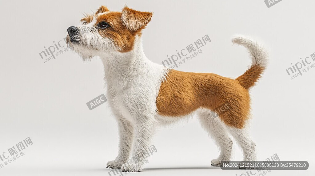 狗狗写实插画