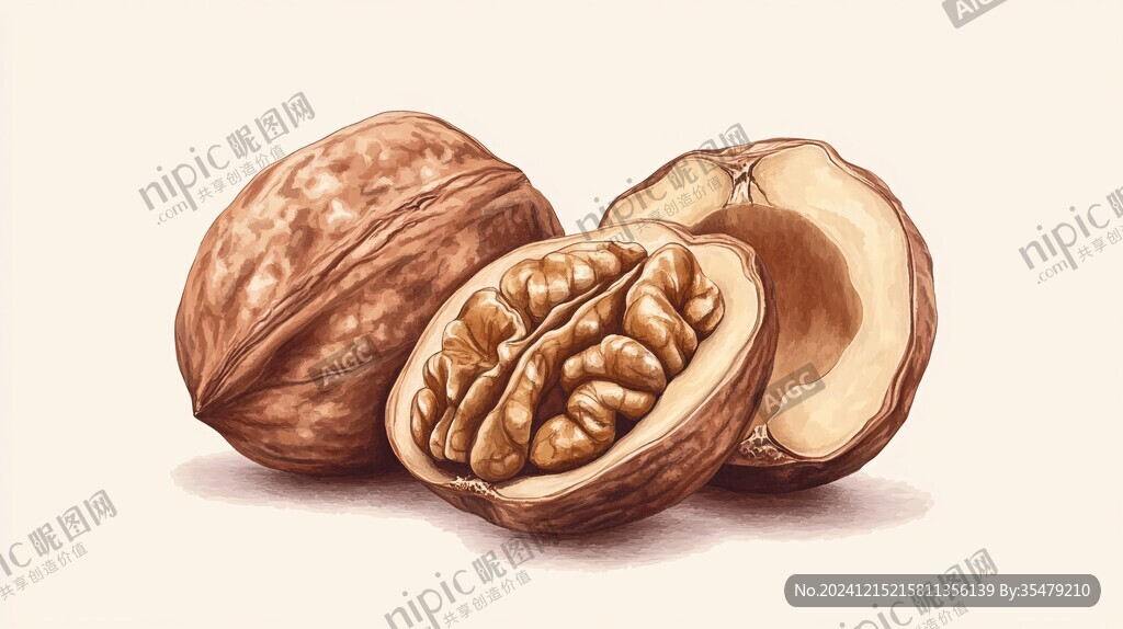 核桃插画设计