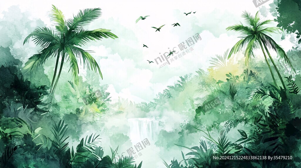 热带雨林插画