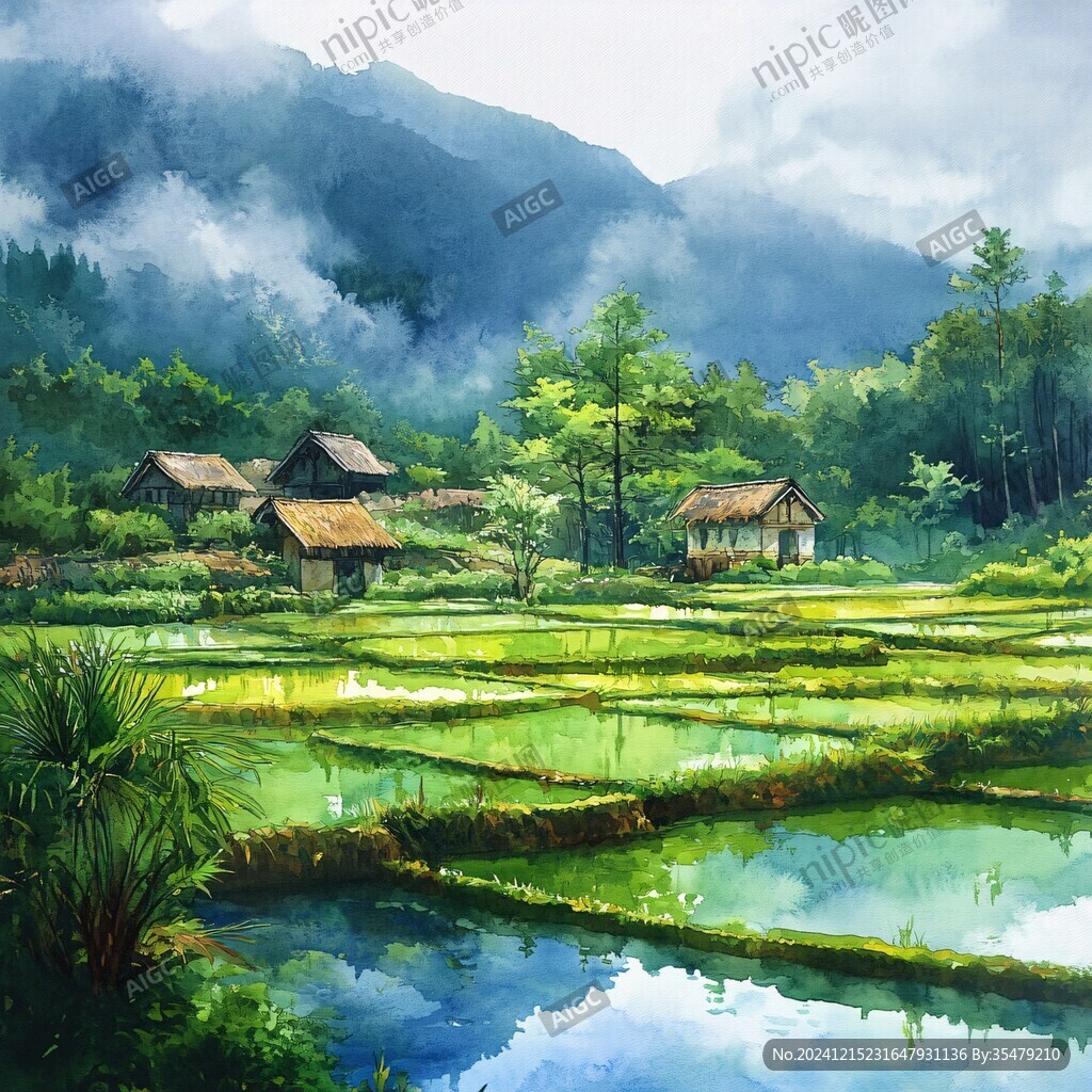 唯美农村场景