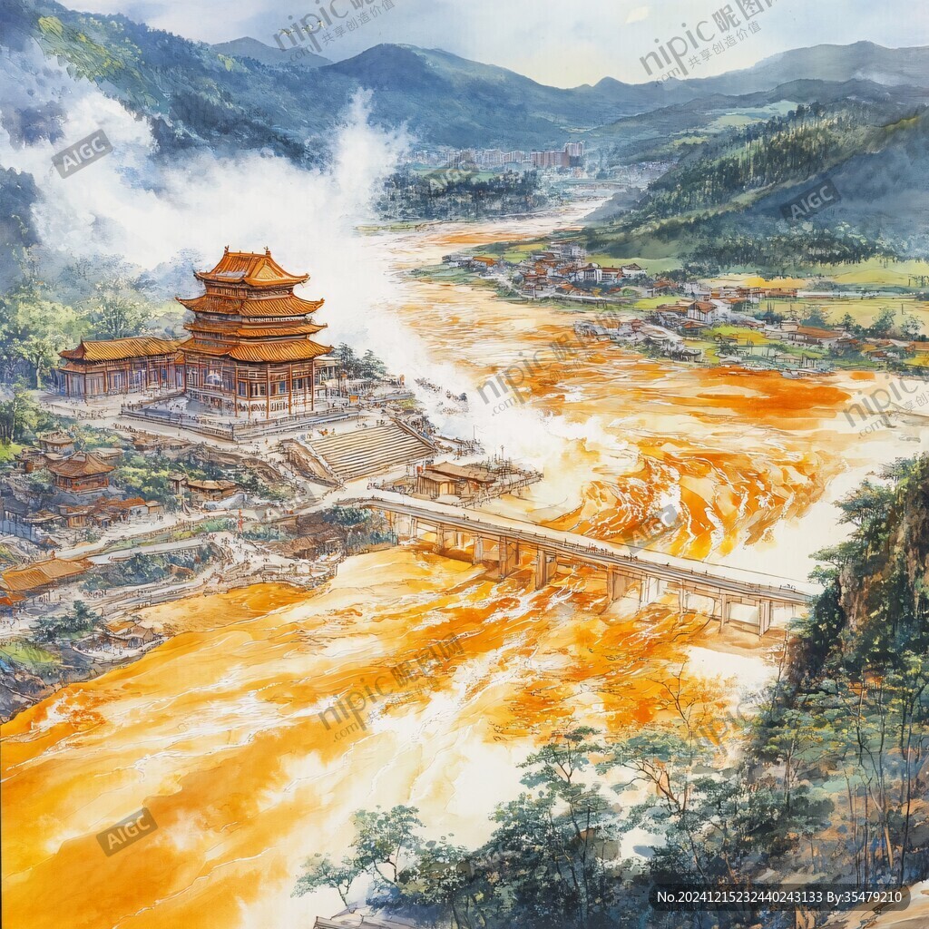 横店插画
