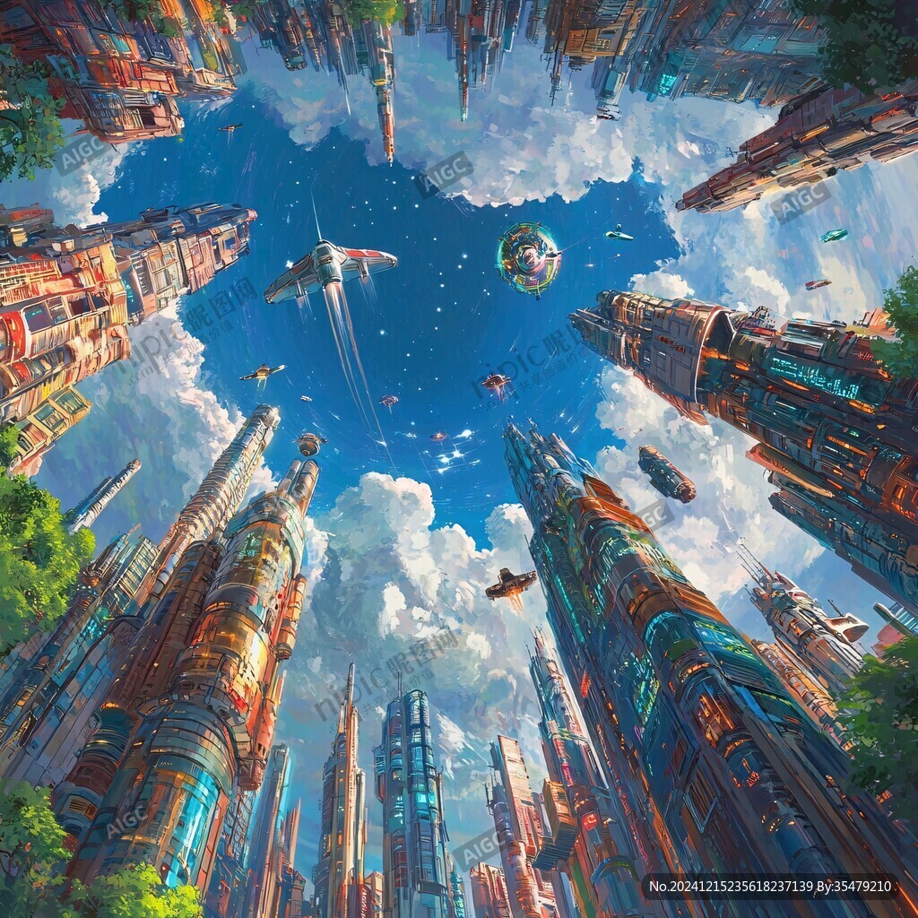 科幻题材插画